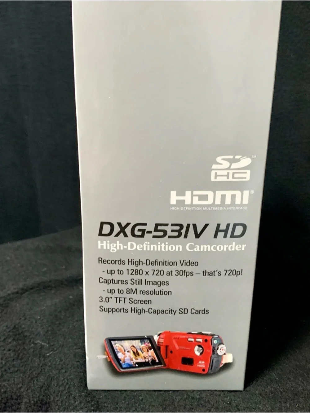 DXG-531V 720p HD Camcorder Luxe Collection Plaid NEW in Box w/ Case SD Card